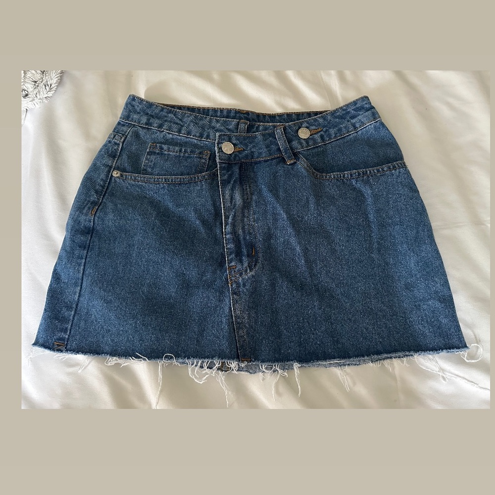 Blue Jean Mini Skirt